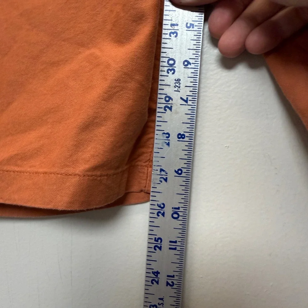 J.Crew Club Chino‎ Shorts Mens 34 Burnt Orange Excellent 10.5 Inseam Cotton